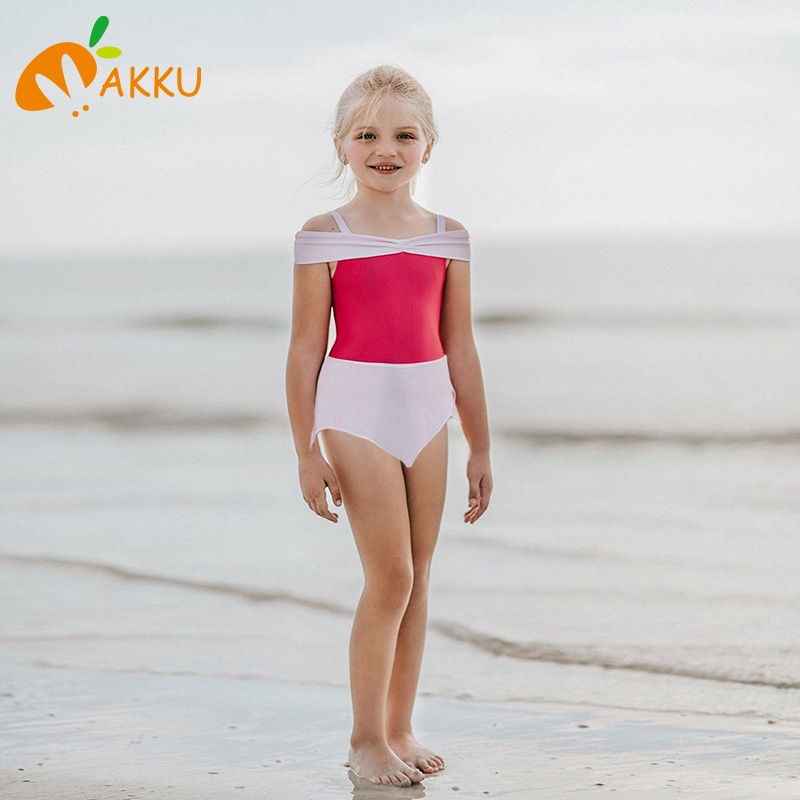 Bikini đồ bơi đi biển Áo tắm trẻ em hai mảnh AKKU