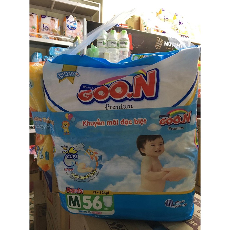 Bỉm GOON SLIM quần/dán M66,M60,L56,L48,Xl42,XXL34