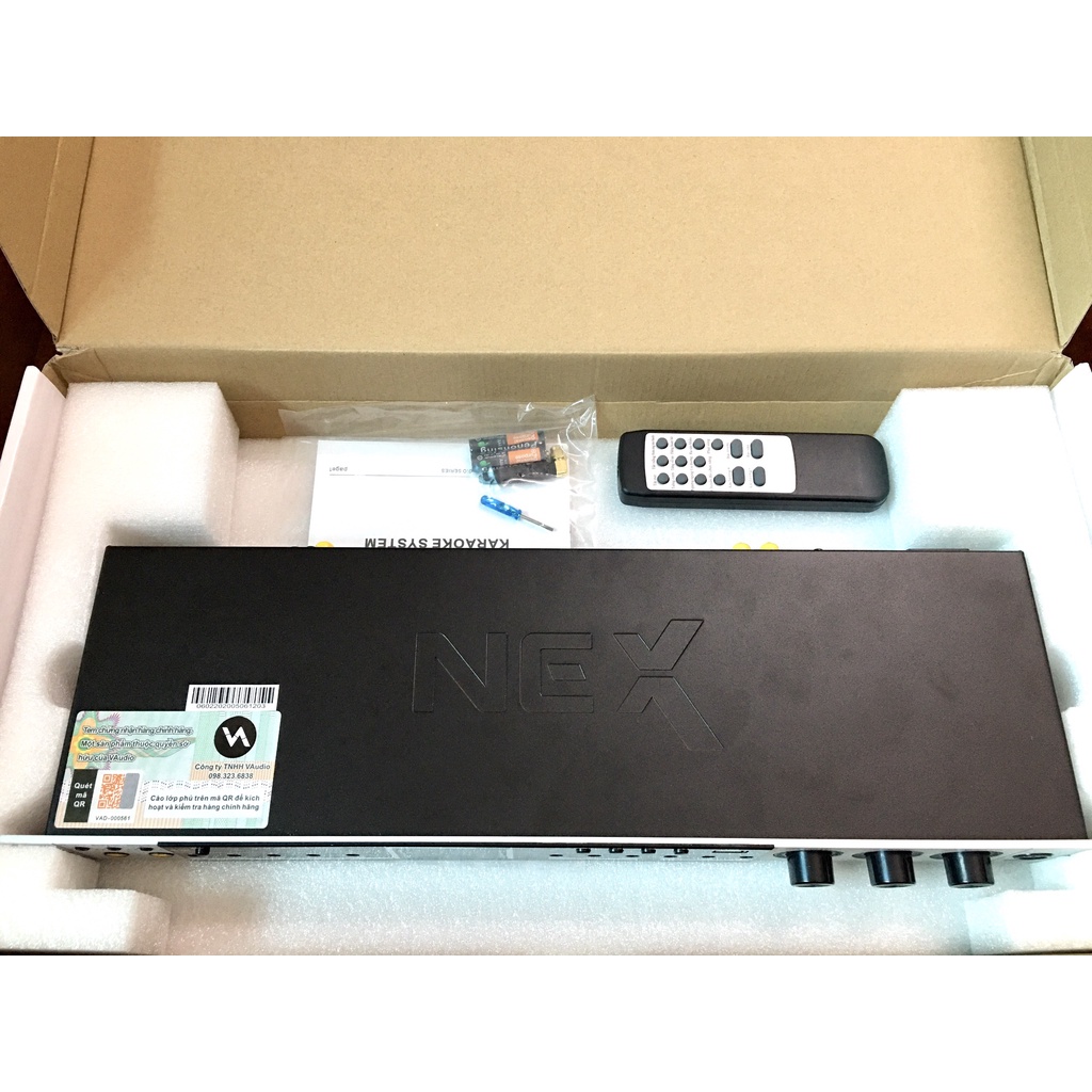 Vang FX50 Plus Có Reverb Kèm Dây Canon Có Chống Hú,Vang Nhại Mượt Mà.Có BLUETOOTH,Quang Học,USB.AUX.