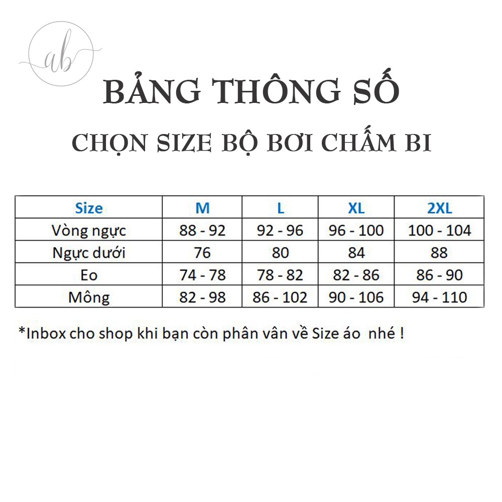 Đồ bơi nữ liền thân chấm bi, che bụng hiệu quả (45kg - 70kg)