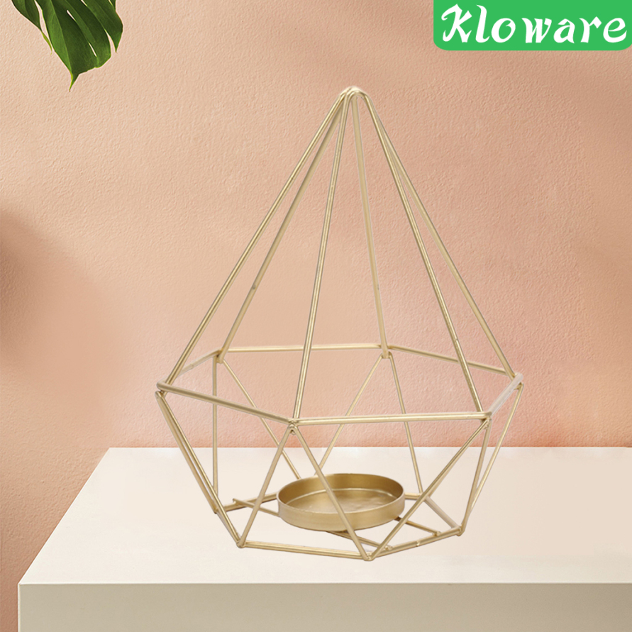 Giá Để Nến Bằng Sắt Kiểu Dáng Hình Học