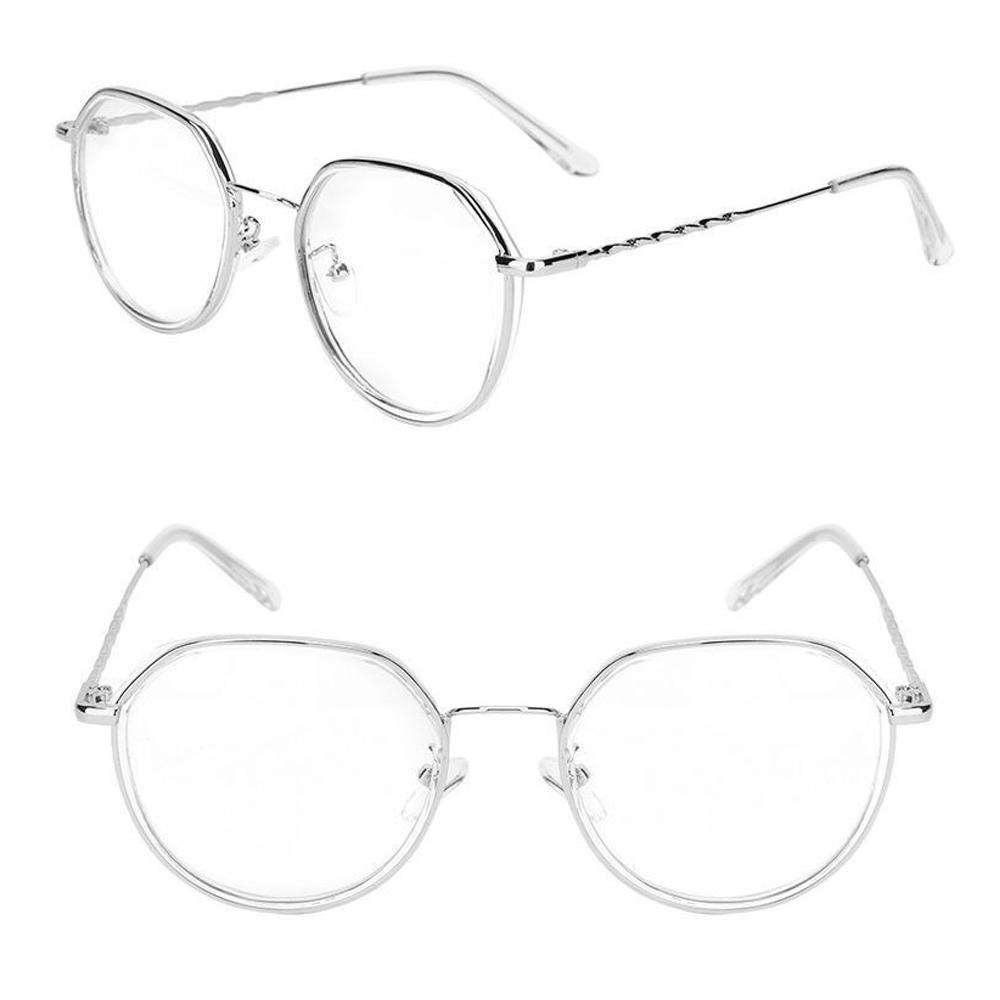 YVE Mắt Kính Gọng Bát Giác Phong Cách Retro