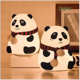 Đèn ngủ gấu trúc dễ thương ,mini panda đèn silicone sạc usb đầy màu sắc ánh sáng ban đêm led