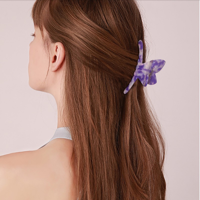 Kẹp Bấu Tóc Acetate Hình Bướm Vintage Cho Nữ