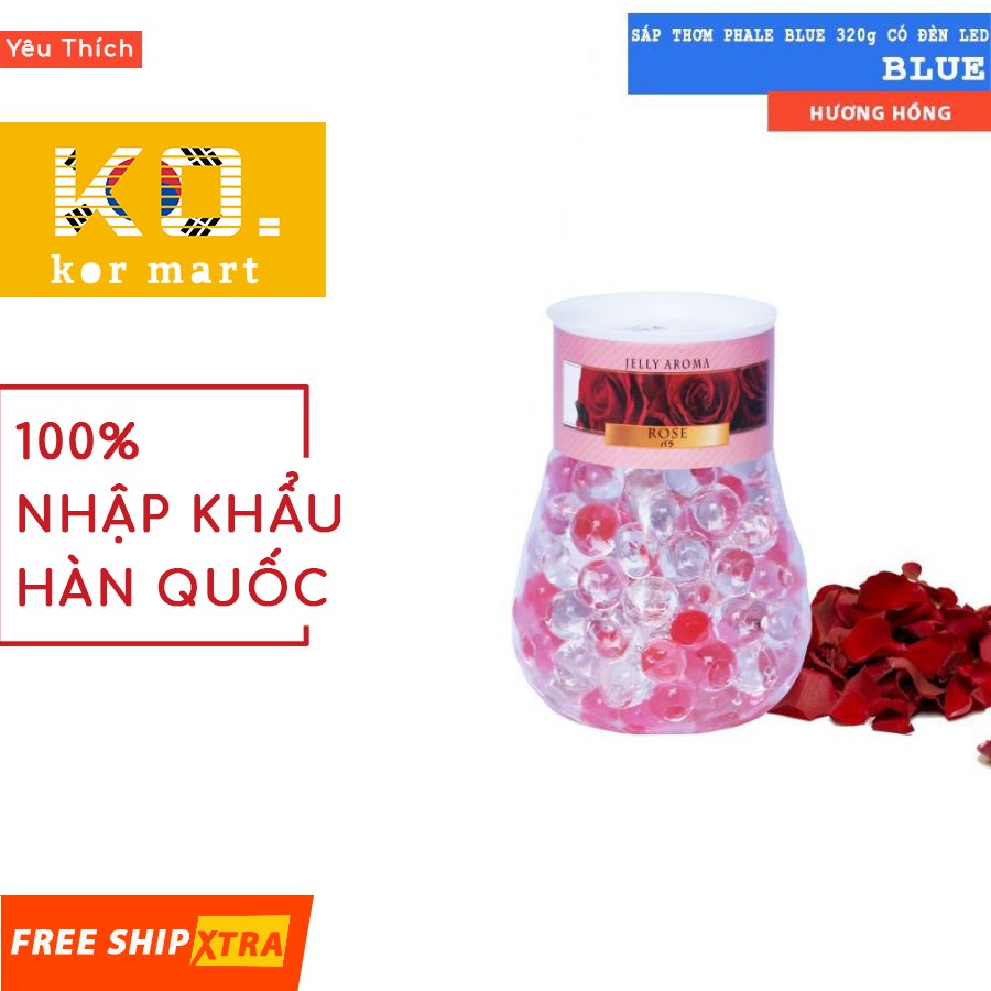 Sáp thơm ♥️FREESHIP♥️ phale Blue (GIÁ SỐC) 320g hương Hồng (có đèn LED) hương thơm tự nhiên, khử mùi hiệu quả