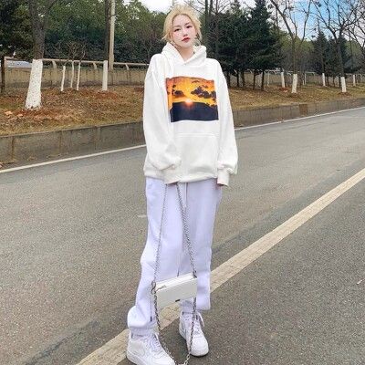 Áo Hoodie JL Oversize Sunset, JACKLANE, Áo nỉ chui đầu Unisex Jack Lane