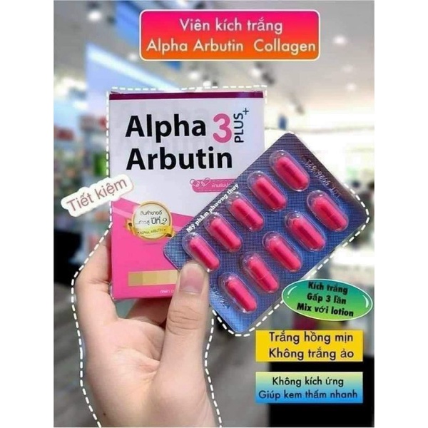 Vỉ 10 viên ALPHA ARBUTIN Thái Lan