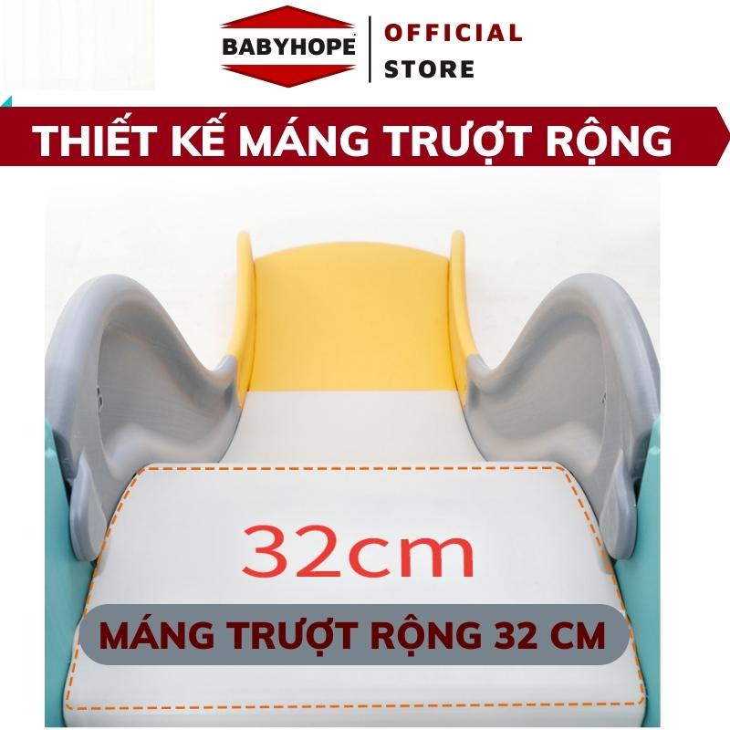 Cầu trượt cho bé HOLLA, Cầu trượt xích đu 3in1, Tặng kèm Bóng rổ cho bé BABYHOPE