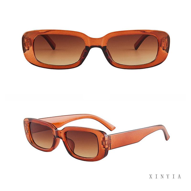 Kính mát gọng chữ nhật phong cách hip hop cho nam và nữ tùy chọn màu sắc