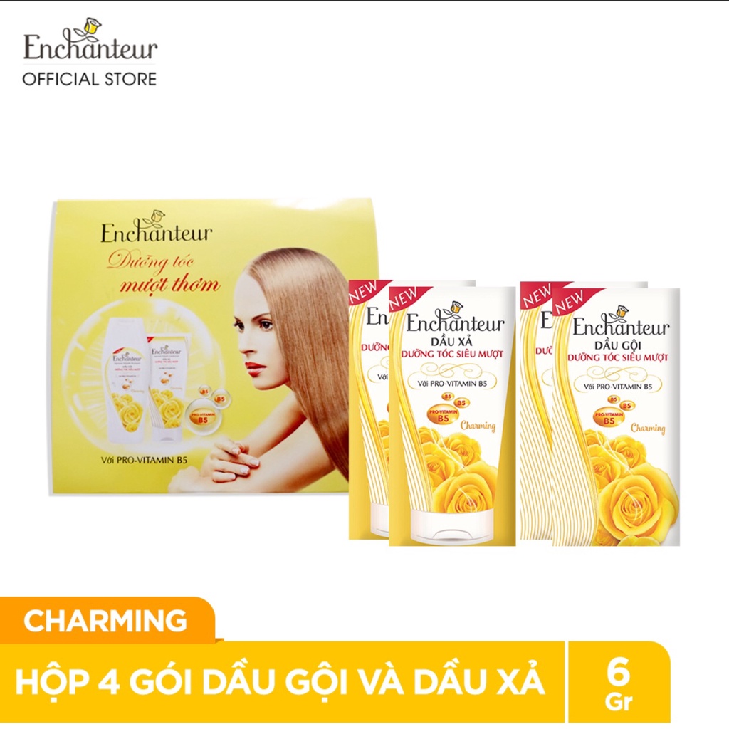 Sữa Tắm  FREESHIP [COMBO2] Sữa tắm Enchanteur Charming 100g Trắng da Dưỡng Ẩm tặng sét gội xả