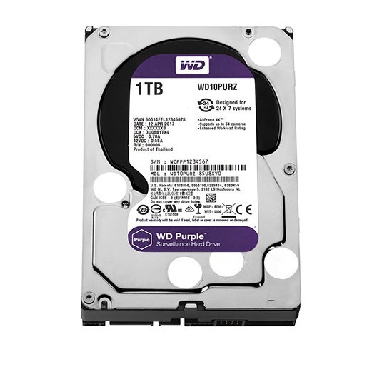 [NPP CHÍNH HÃNG] Ổ cứng máy tính WD Purple 500GB- 1TB(Tím) - Hàng chính hãng Western Digital