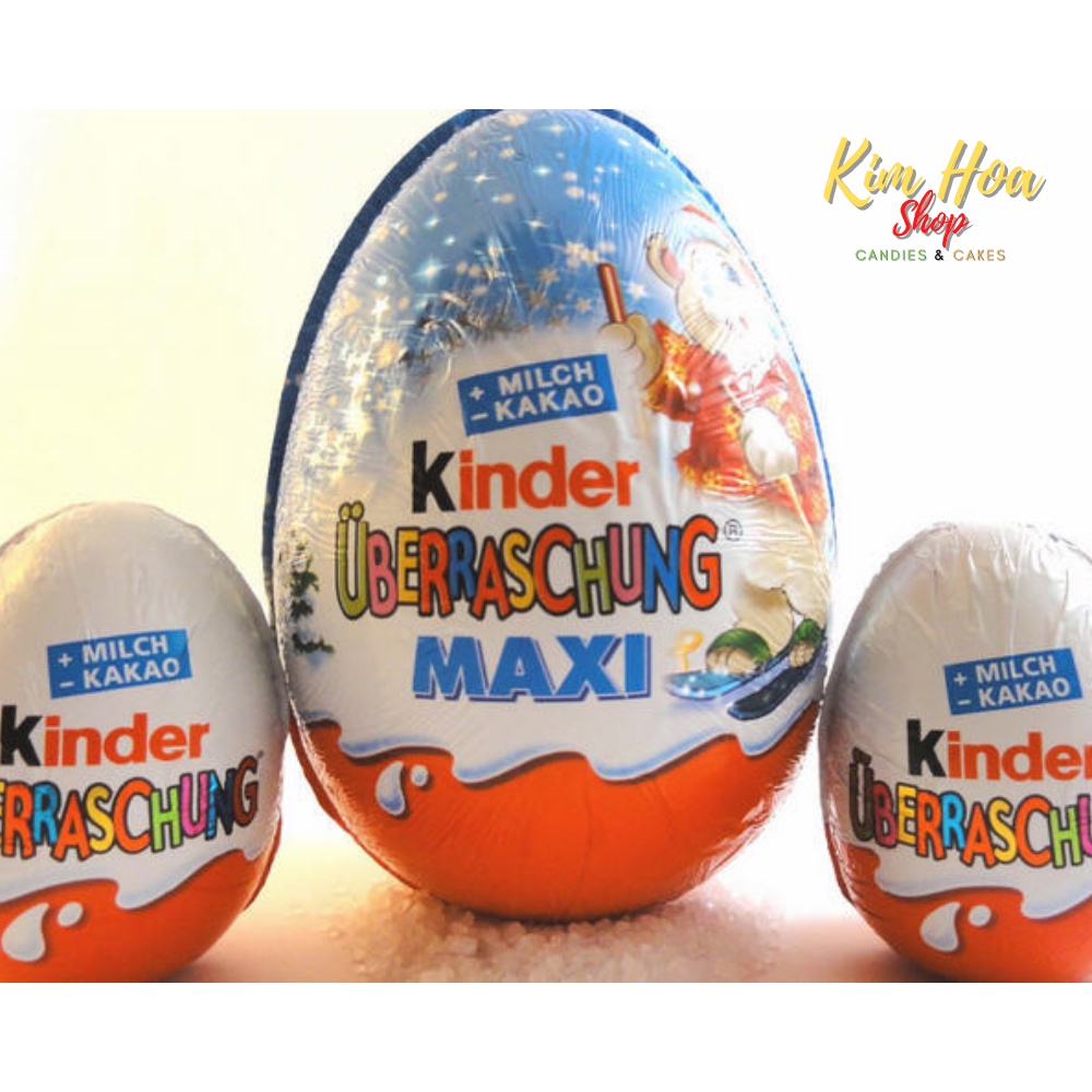 Tổng Hợp Trứng Sô-Cô-La sữa Kinder & Chocolate with TOY xiêu to khổng lồ bên trong có đồ chơi Xiêu HOT MADE IN GERMANY