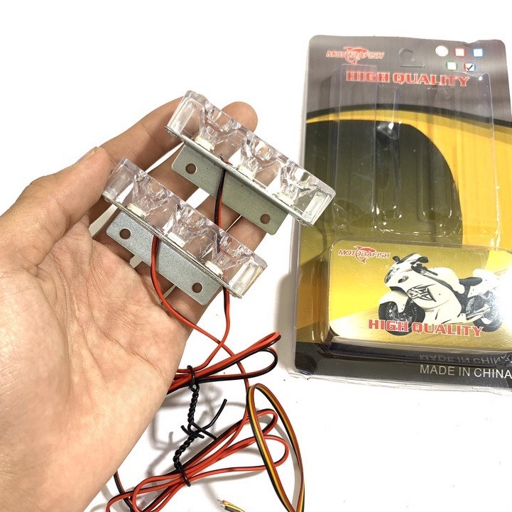 Đèn police nháy gắn xe máy , điện cực chất