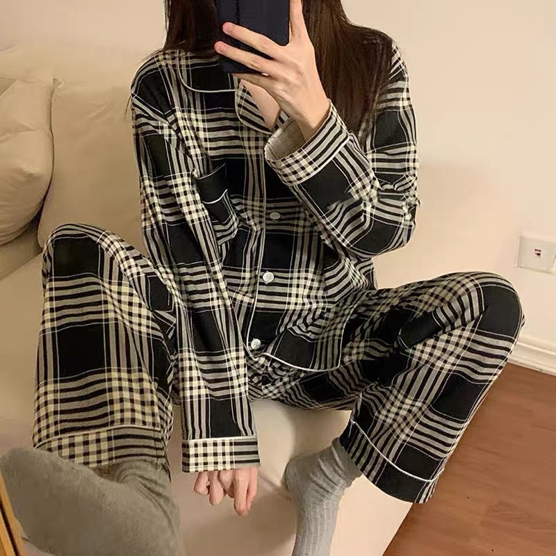 [HÀNG THIẾT KẾ] Bộ pijama tay dài , quần dài thu đông mặc nhà chất đẹp nhập khẩu nhiều size nhiều hoạ tiết cho nữ