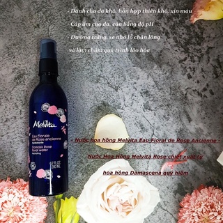[PHÁP] Nước hoa hồng hữu cơ Melvita 200ml