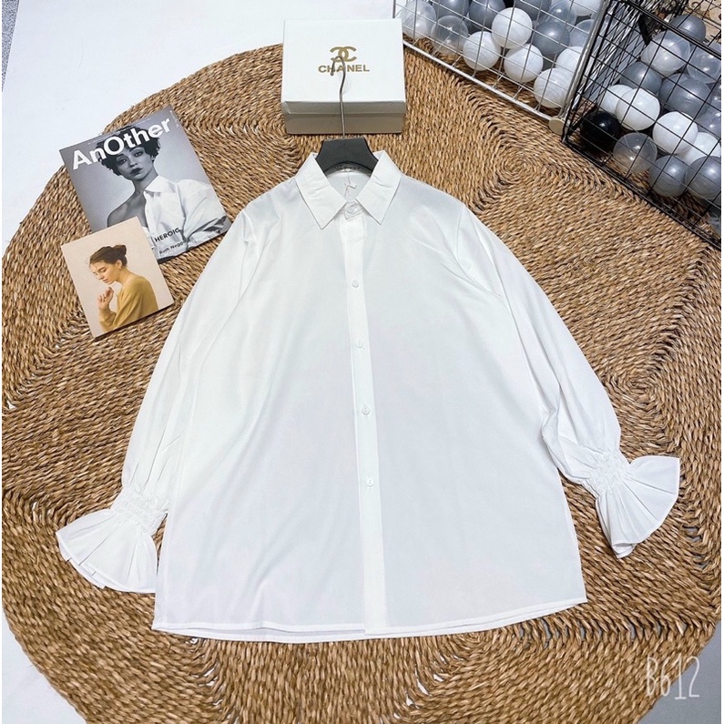 Áo Sơ Mi Oversize Cổ Đức Tay Nhún Tiểu Thư
 | BigBuy360 - bigbuy360.vn