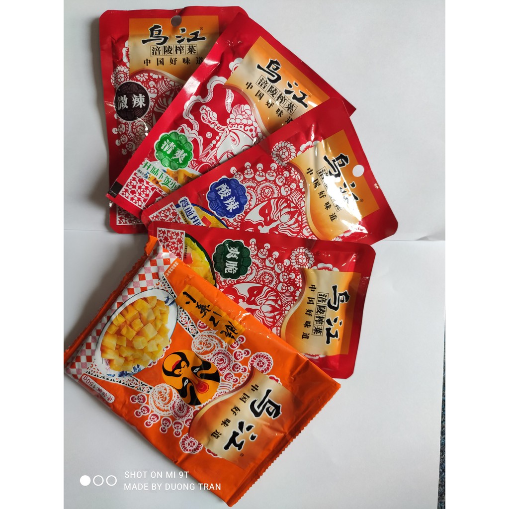 Cải muối Wujiang chua chua cay cay, giòn sần sật