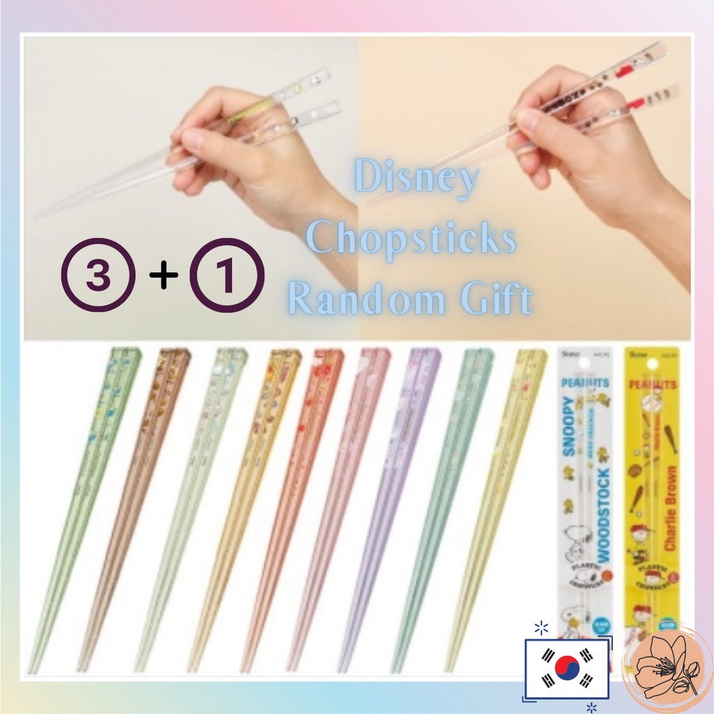 Type 10 Đôi Đũa Acrylic Trong Suốt Hình Nhân Vật Hoạt Hình Winnie The Pooh Chip and Dale Kitty Sanrio Snoopy