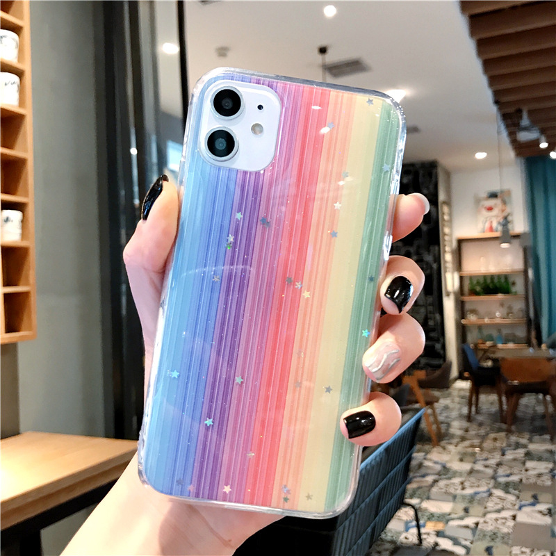 Ốp điện thoại họa tiết cầu vồng dành cho iphone case 7 / 7plus / 8 / 8plus / x / xs / xs max / 11/ 11 promax MM | BigBuy360 - bigbuy360.vn