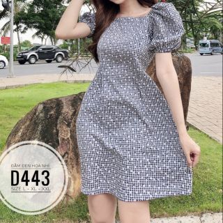 Đầm big size hoa nhí từ 60kg-90kg