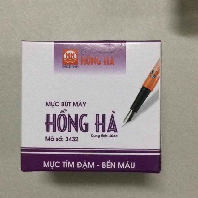 Mực Hồng Hà Xanh Đen Đỏ Tím