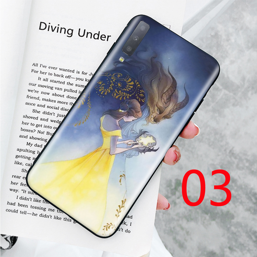 Ốp Lưng Mềm In Hình Beauty And The Beast Cho Samsung Galaxy Note 8 9 S8 S9 A7 A8 Plus S10e