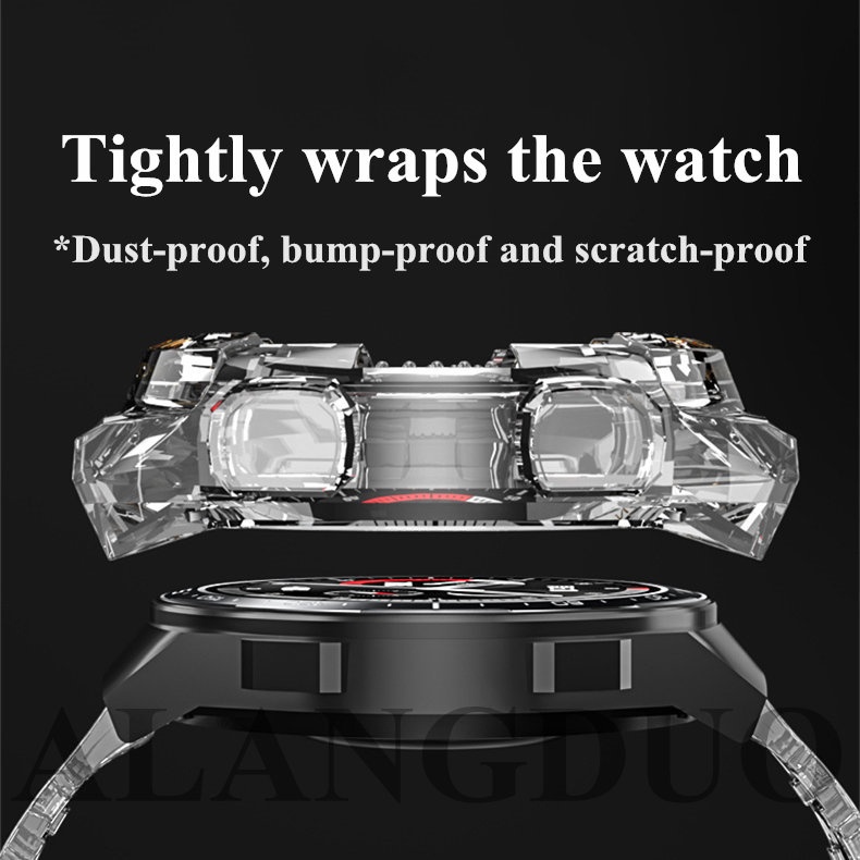Dây đeo nhựa trong suốt chống trầy xước cho đồng hồ thông minh Huawei gt2 46mm gt2 42mm gt 2e honor magic 2 46mm