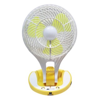 Quạt dùng pin sạc có đèn