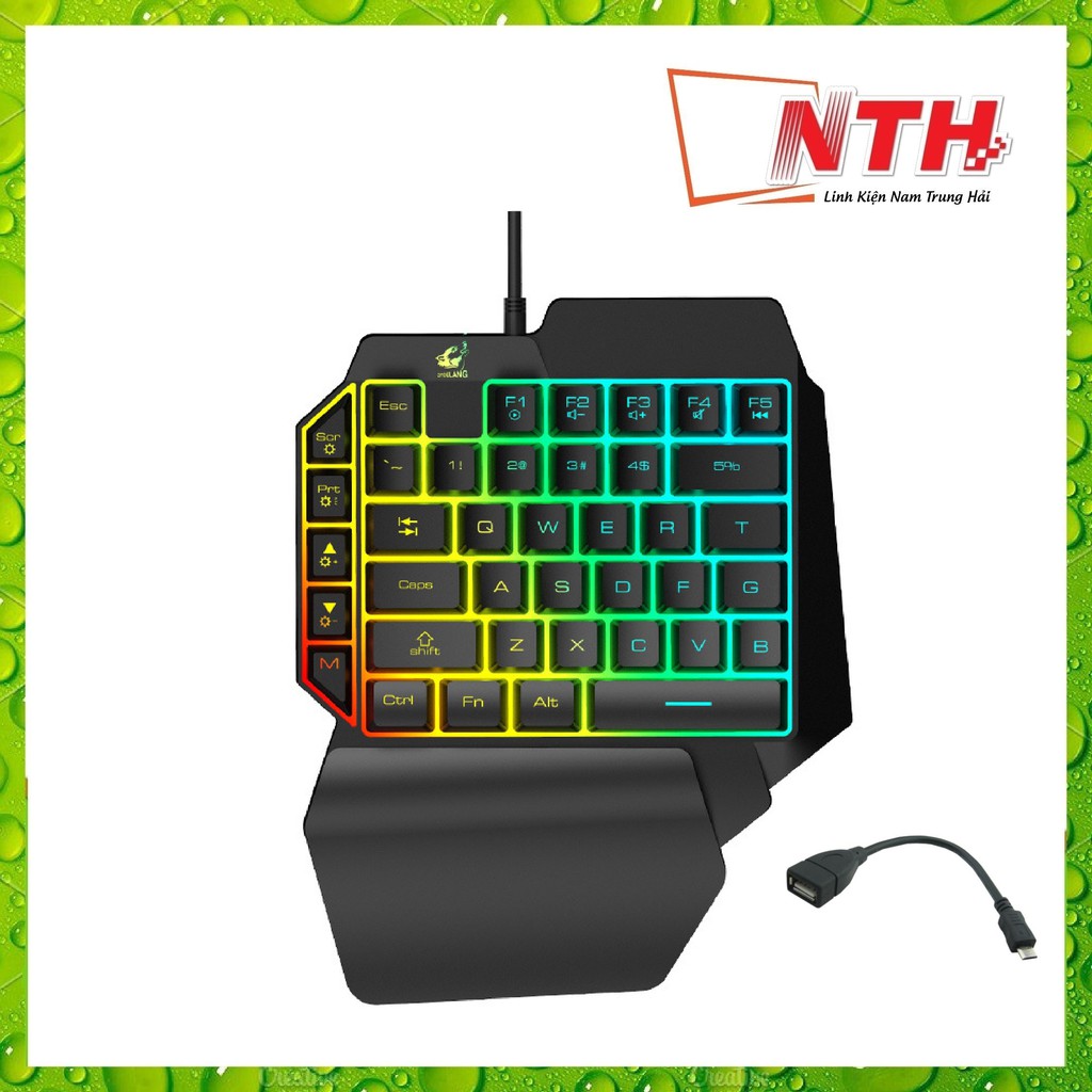 [Tăng cáp OTG] Bàn phím giả cơ FREE WOLF K15 chơi game