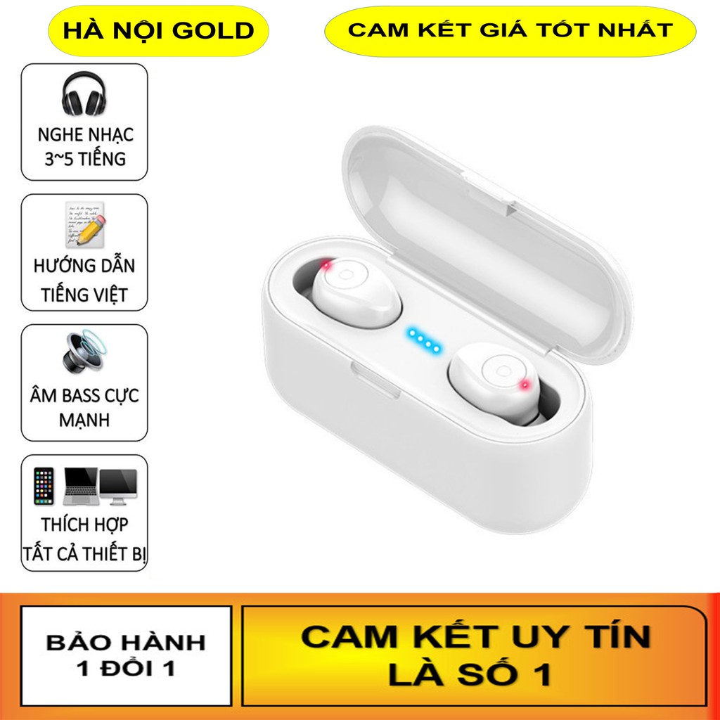 Tai Nghe Bluetooth Amoi F9 (Nhiều Bản), Tai Nghe Bluetooth 5.0, Tai Nghe Không Dây 5.0, Amoi F9, Amo