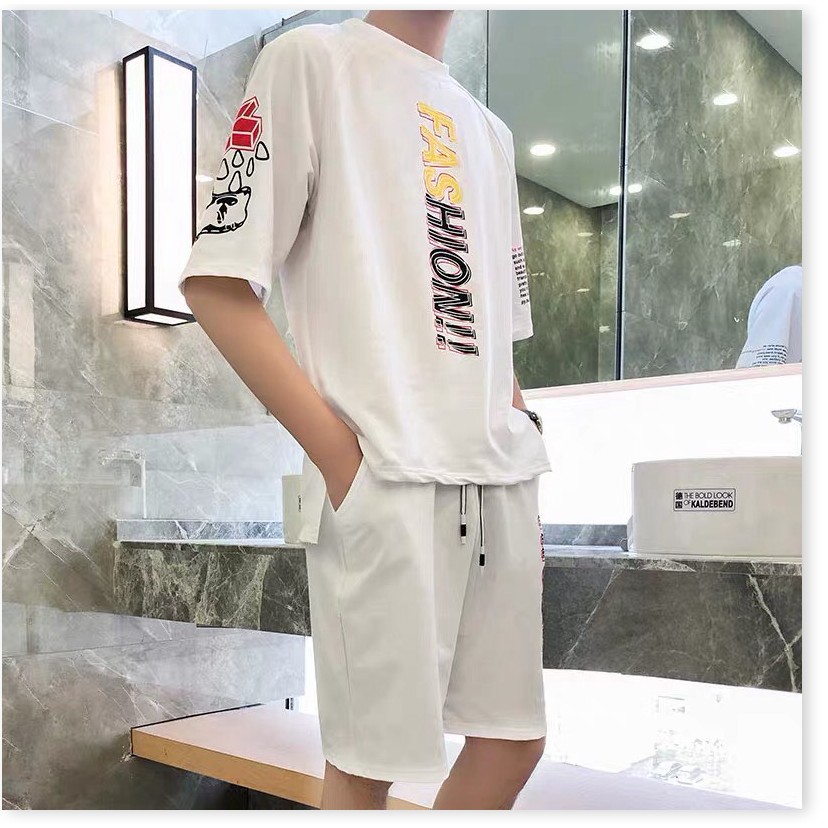 Bộ Đồ Thể Thao Tập Gym Nam Đồ Thể Thao Nam Mùa Hè Chất Thun Lạnh Mịn Mát Mặc Đi Chơi Hay Ở Nhà Đều Được Mẫu Mới Sành