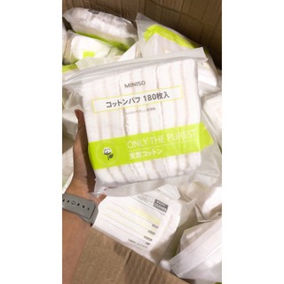 Bông tẩy trang Miniso 180 miếng