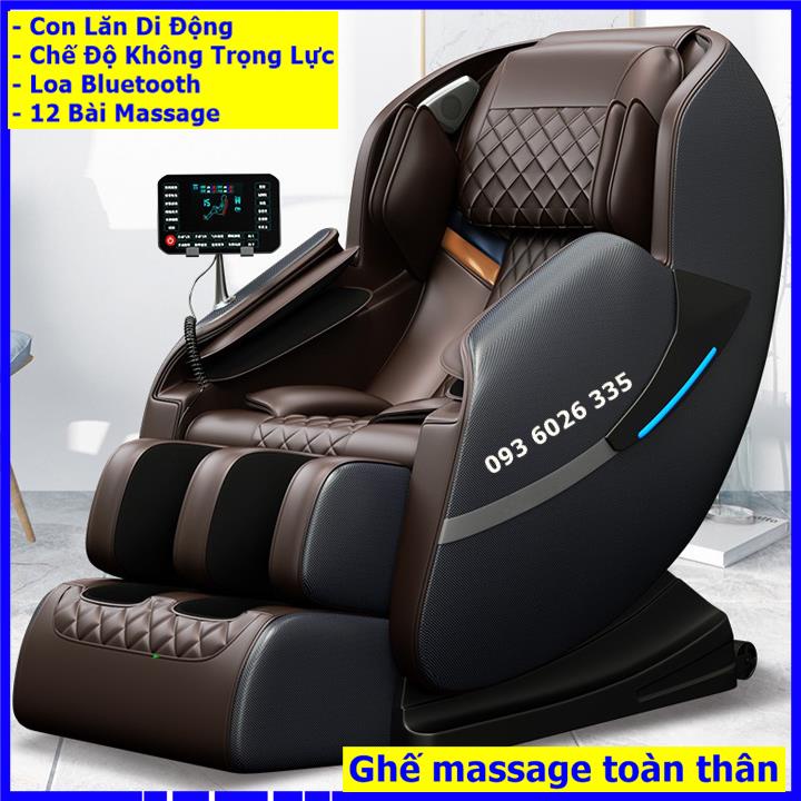 [SALE SỐC] Ghế massage trị liệu toàn thân con lăn di động, màn hình LCD cảm ứng, mát xa công nghệ Nhật Bản