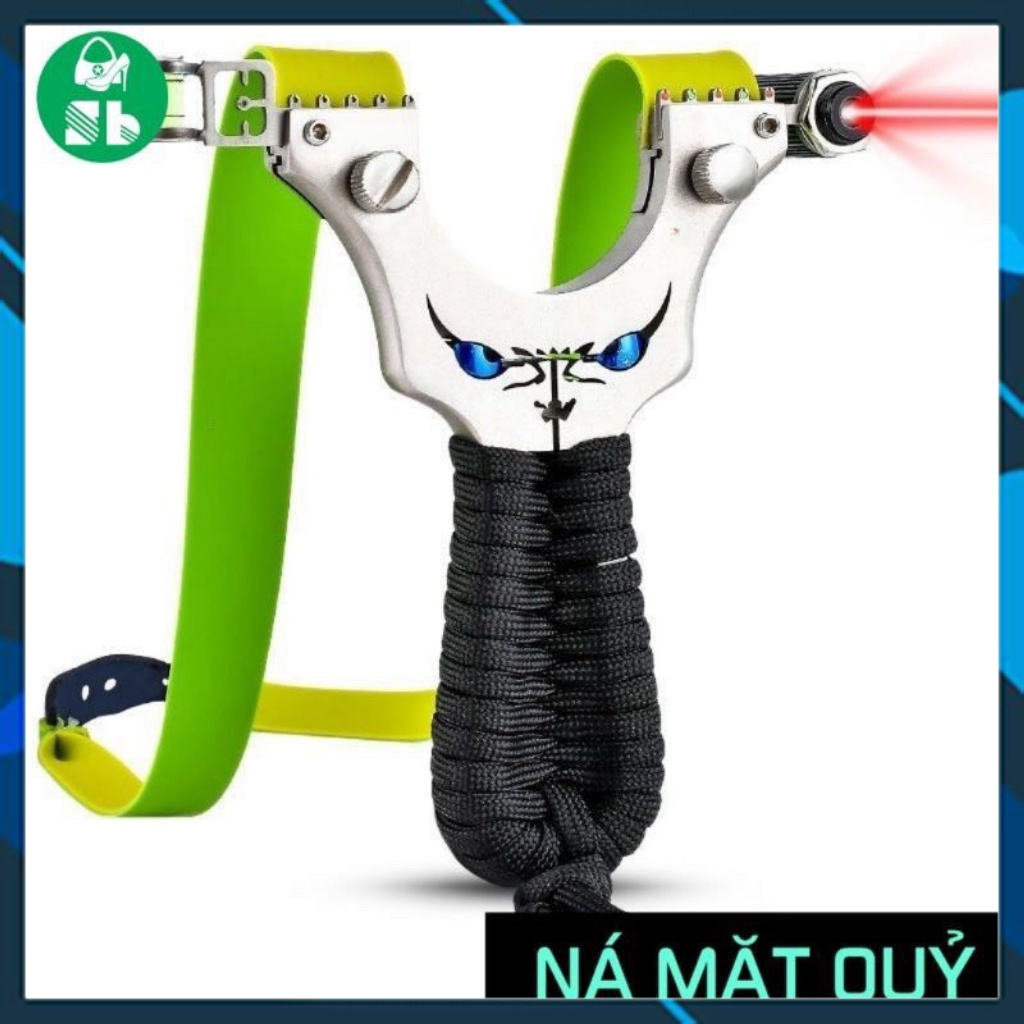 Ná Cao Su Mặt Quỷ - Tặng Kèm Thun Và Đèn Laze Siêu Sáng - Ná Cao Su VTA