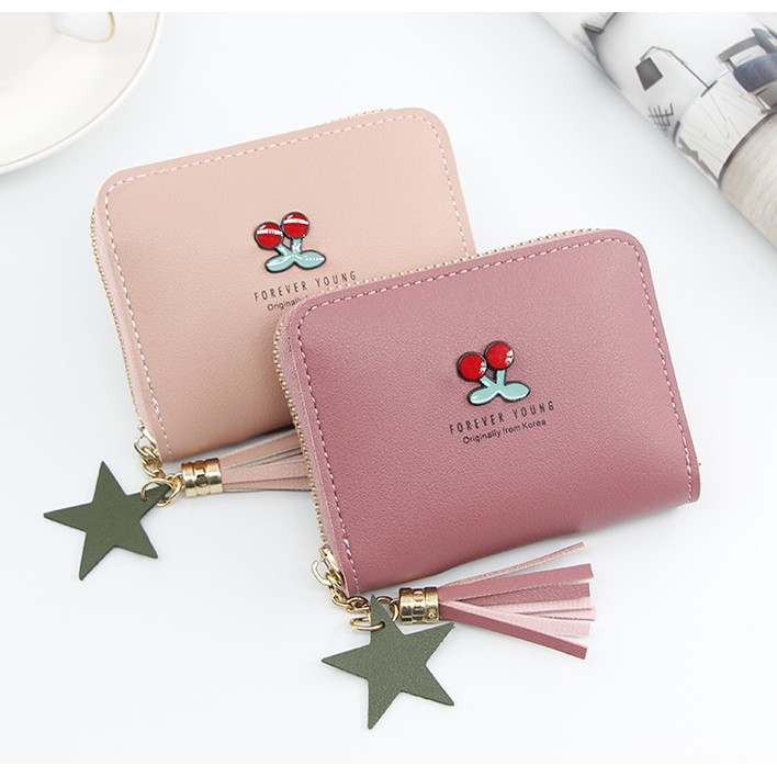 VÍ CẦM TAY NỮ GẮN CHERRY