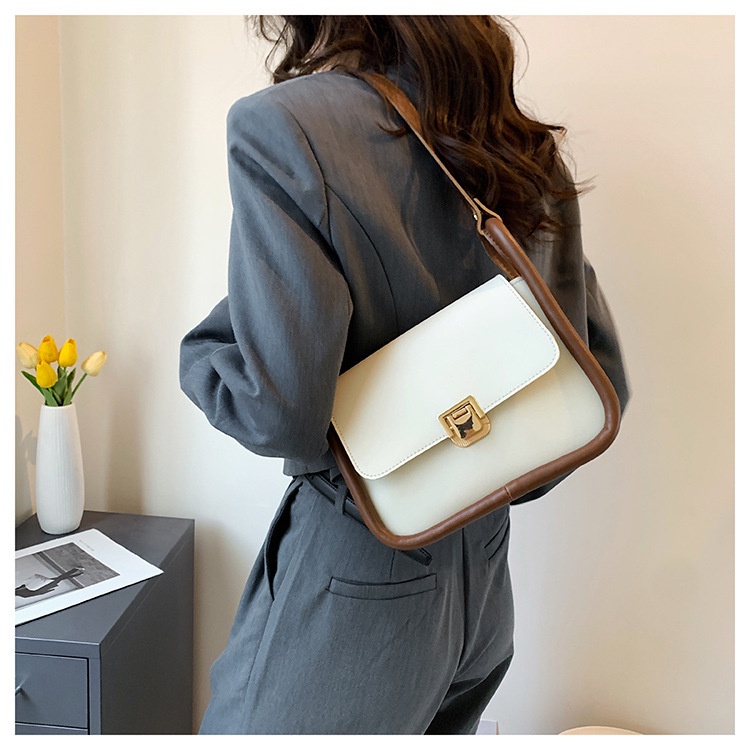 Túi Đeo Vai / Kẹp Nách Màu Trơn Thời Trang Cho Nữ