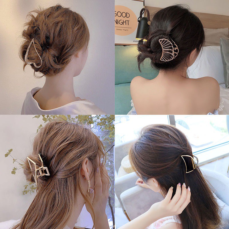 Kẹp tóc ngọc trai thiết kế đơn giản dành cho nữ