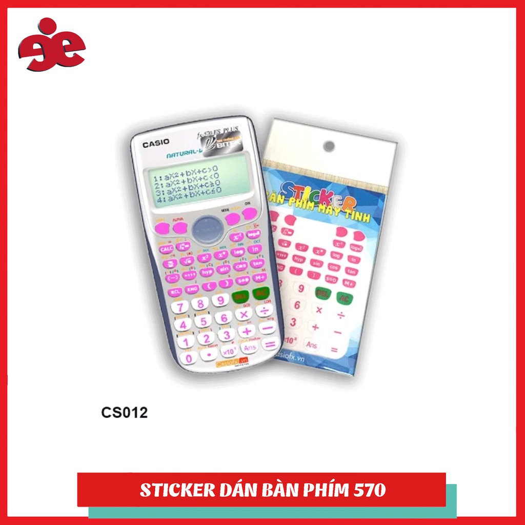 Sticker bàn phím máy tính/Sticker trang trí phím máy tính Casio CS 012