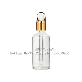 {Sỉ từ 4,2k} Chai lọ đựng tinh dầu 10ml , tinh chất, thân trong suốt, nắp bóp khoét mạ nhôm vàng, nhôm bạc