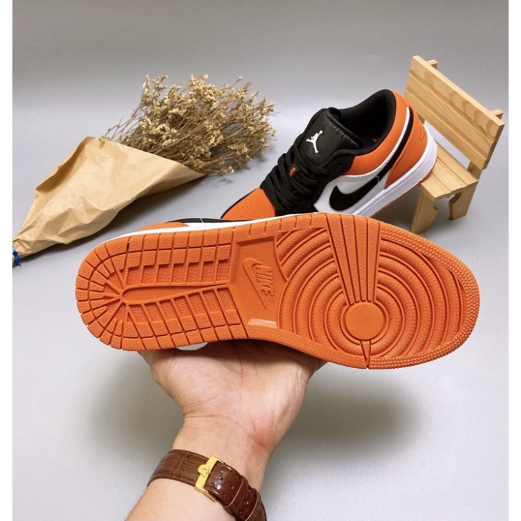 Giày JORDAN 1 low đen cam , giày sneaker jodan jd 1 thấp cổ màu cam , giày thể thao hot trend bản đẹp