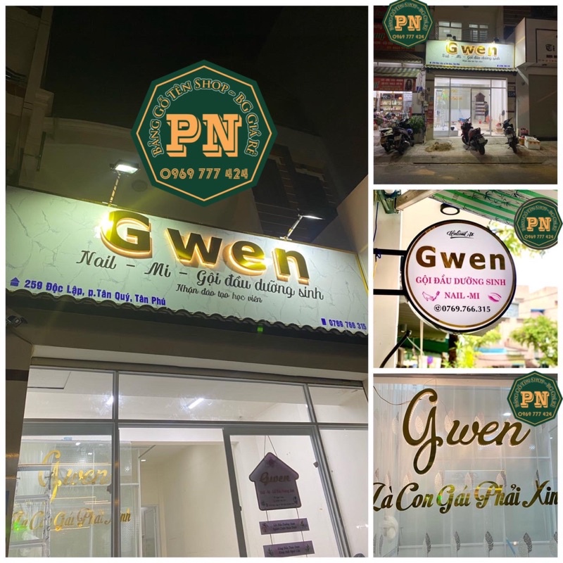 CHUYÊN Sản Xuất Thi Công Bảng Hiệu   Shop Thời Trang, Thẩm Mỹ Viện, Spa, Hệ Thống Salon Tóc