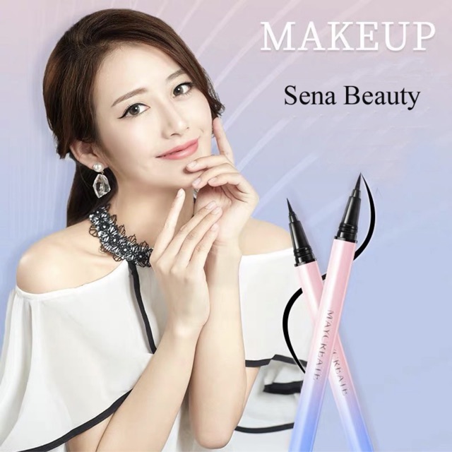 [Mã 257FMCGSALE giảm 7% đơn 500K] Bút kẻ mắt chống nước Maycreate Eyeliner Sena Beauty