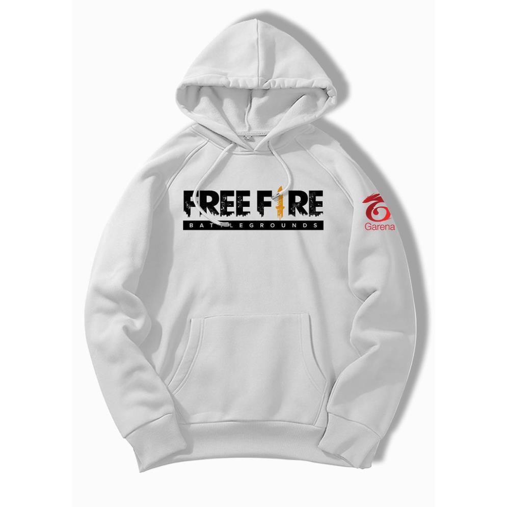 Áo Hoodie Gamer FREE FIRE Sống Dai Thành Huyền Thoại Vải Nỉ Mềm Mịn