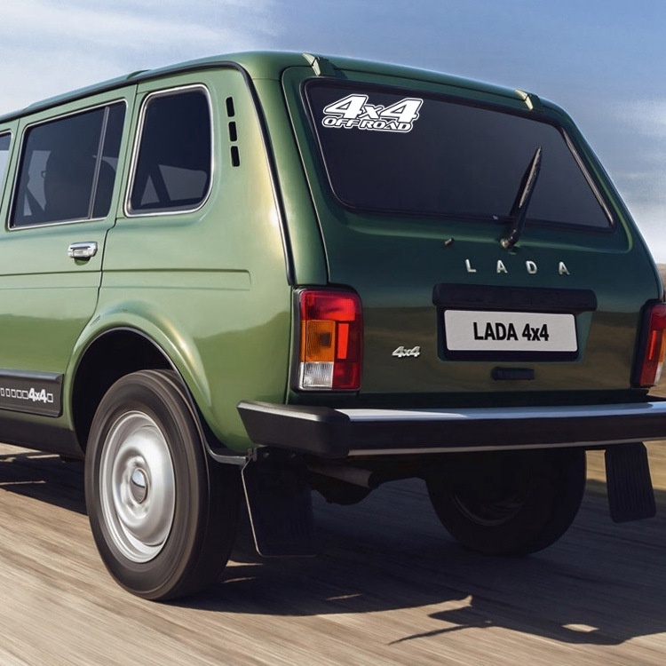 Decal  tem logo  chữ 4x4 OFF ROAD kiểu dáng thể thao hiện đại
