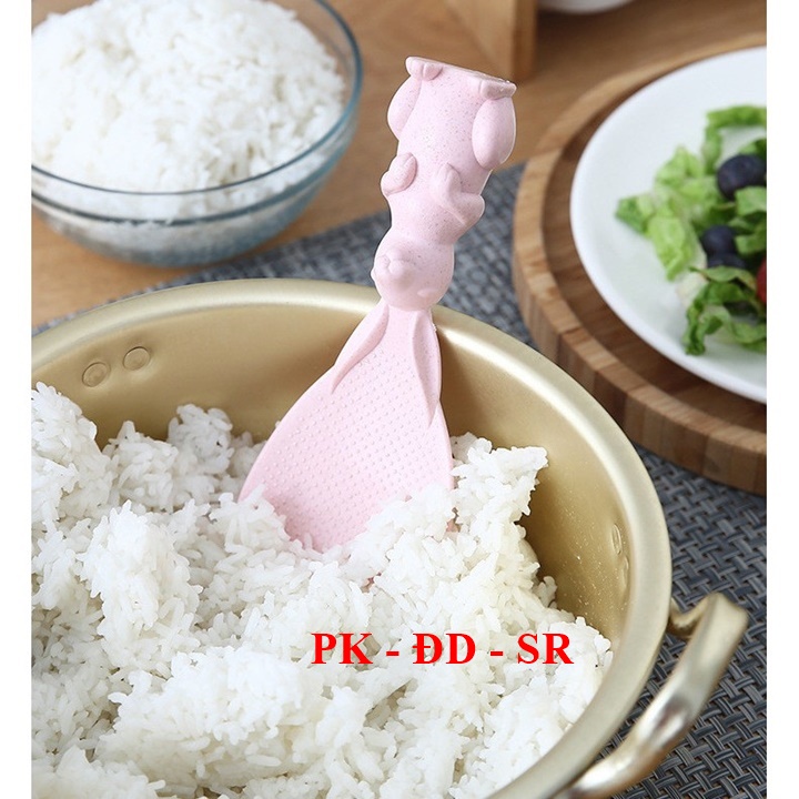 4 Cái Vá Xới Cơm Lúa Mạch Hình Thỏ - Siêu Rẻ