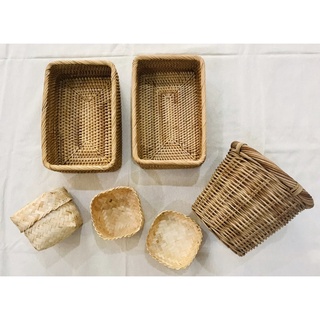 Hộp mây chữ nhật