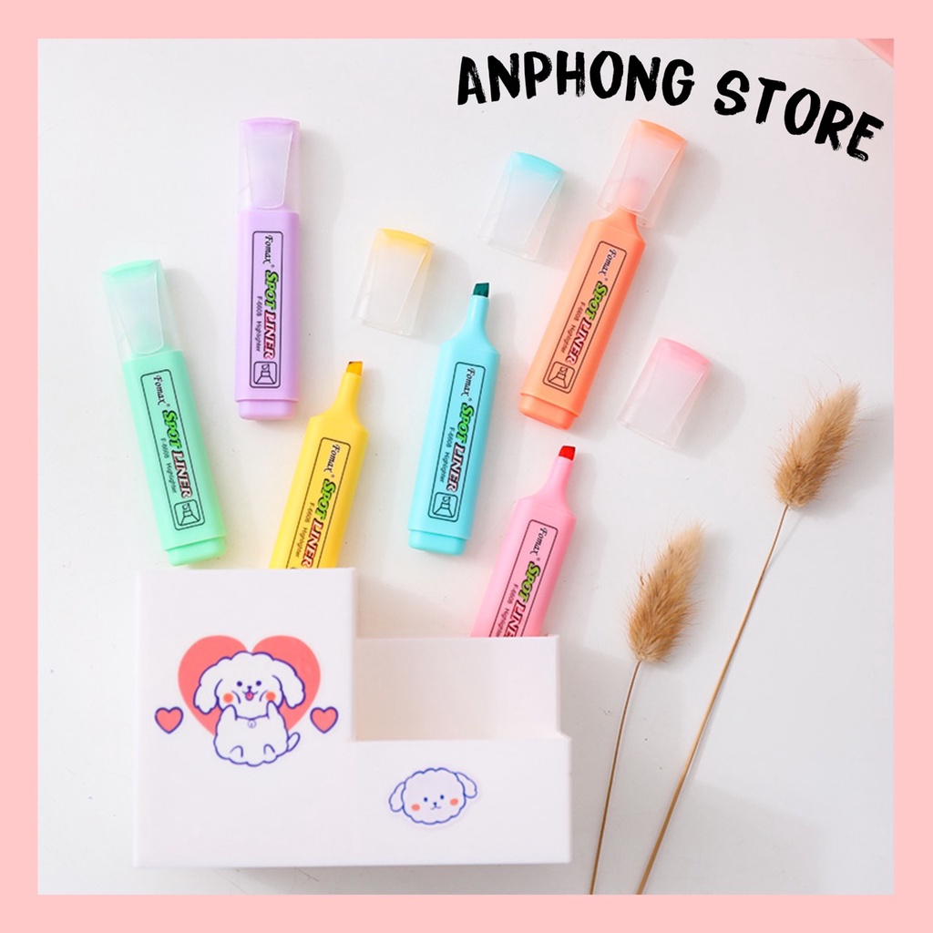 [Văn Phòng Phẩm] Bút/ Viết Trang Trí Highlight màu Pastel dễ thương (Dài 12 cm) - Bút dạ quang Màu Hottrend.