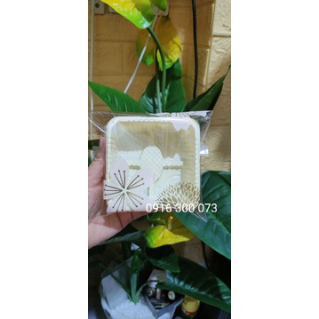 Set khay +túi dán bánh trung thu bánh 250 gram