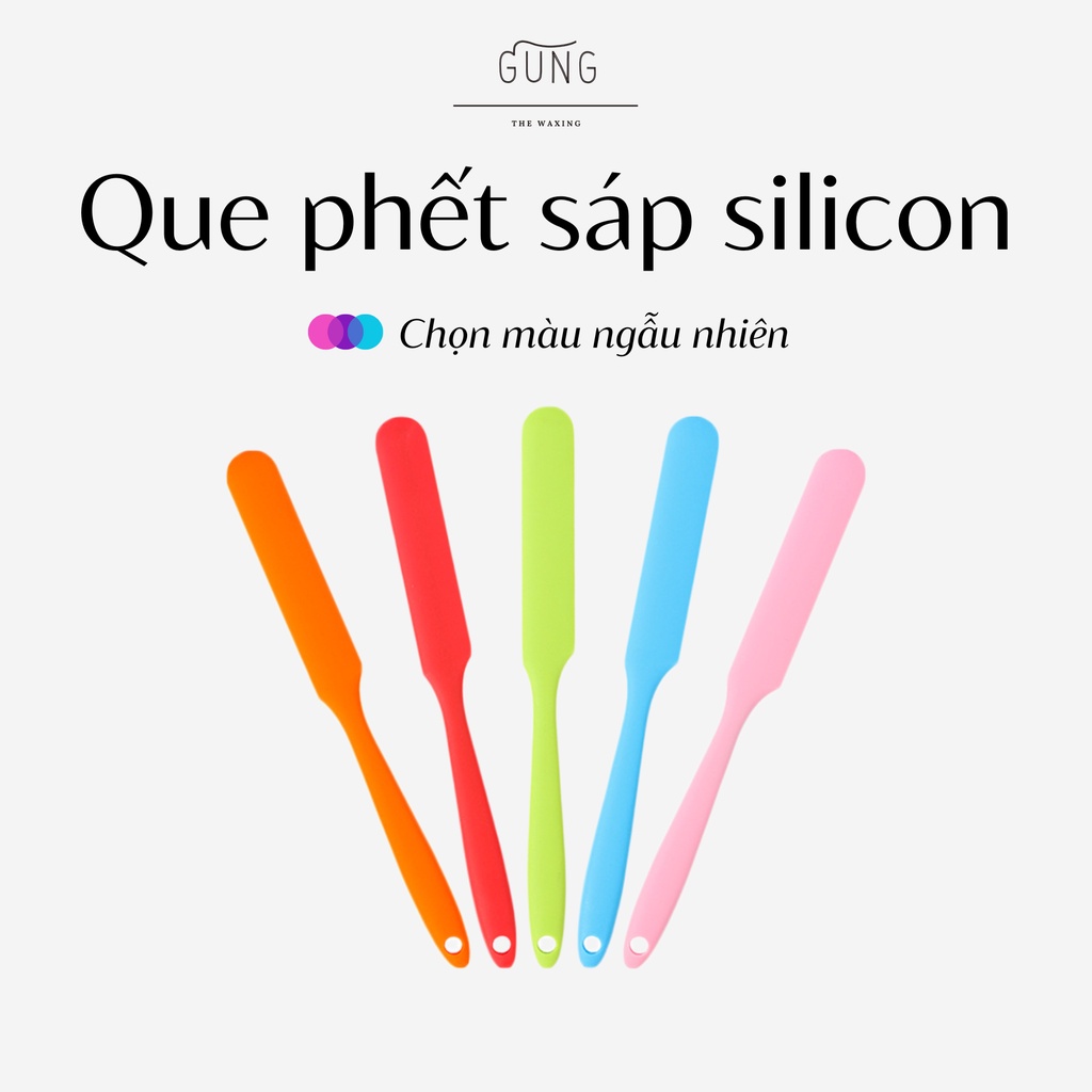 Que Phết Sáp Wax Lông, Silicon Chống Dính, Chịu Nhiệt Cao - Loại 1 Siêu Bền, Dễ Vệ Sinh, Thao Tác Tiện Lợi