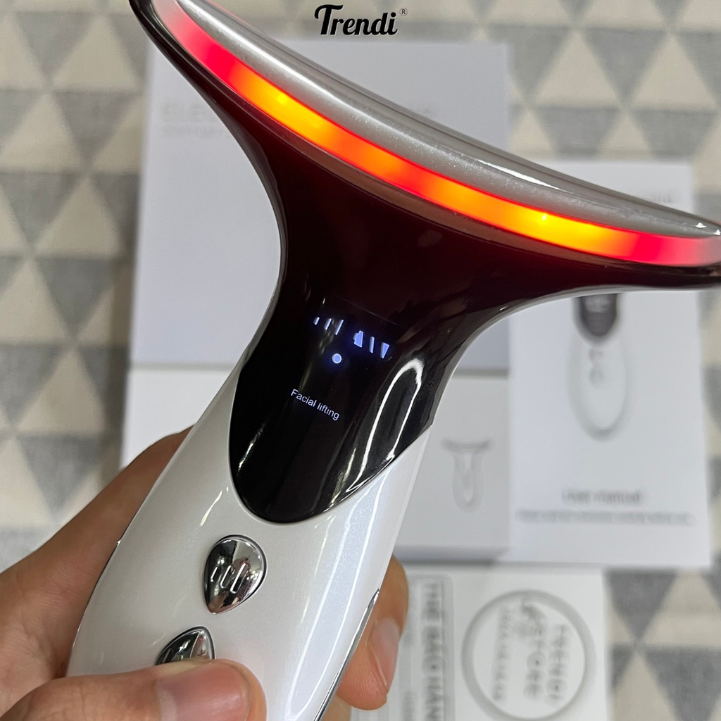 Máy Đẩy Tinh Chất Massage Nâng Cơ Mặt Kết Hợp Điện châm EMS 4D KOREA Xóa Nếp Nhăn Và Trẻ Hóa Làn Da